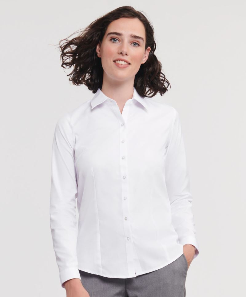 Russell Herringbone Bluse langarm 962F