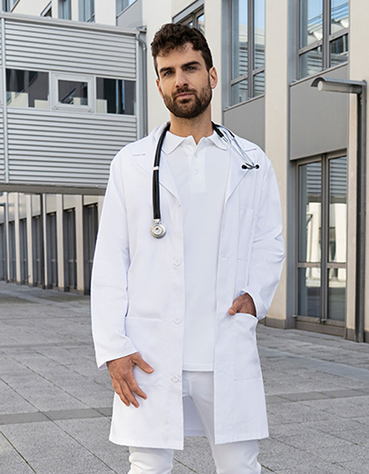 Ärzte Herrenmantel Basic KY015