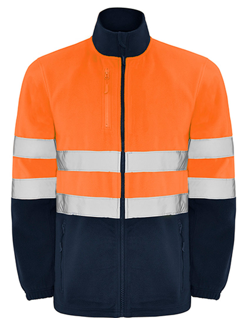 navy/ fluor orange