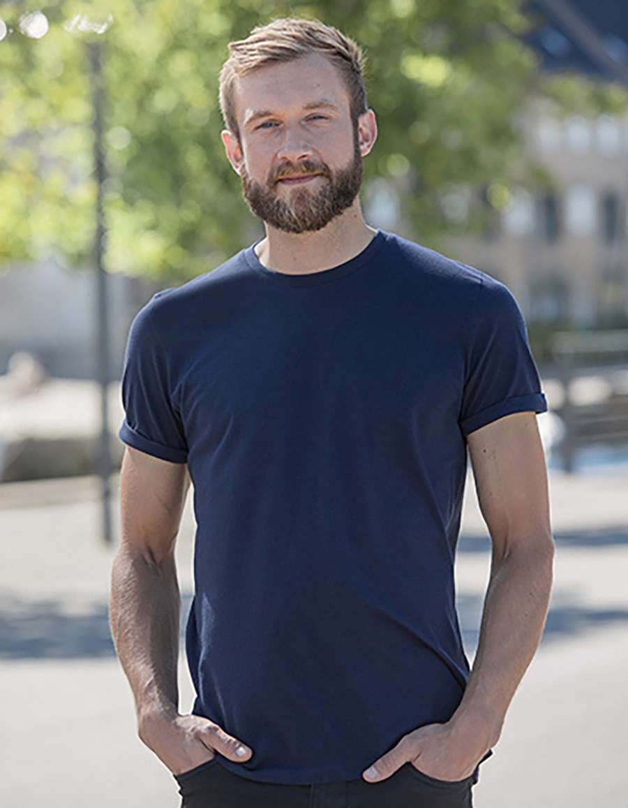 Mens Roll Up Sleeve T-Shirt Neutral 60012