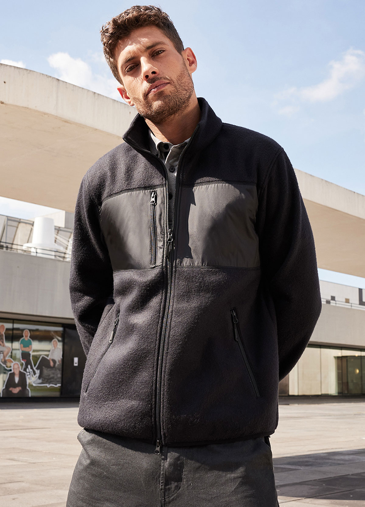 Men's Fleece Jacket James&Nicholson JN1312