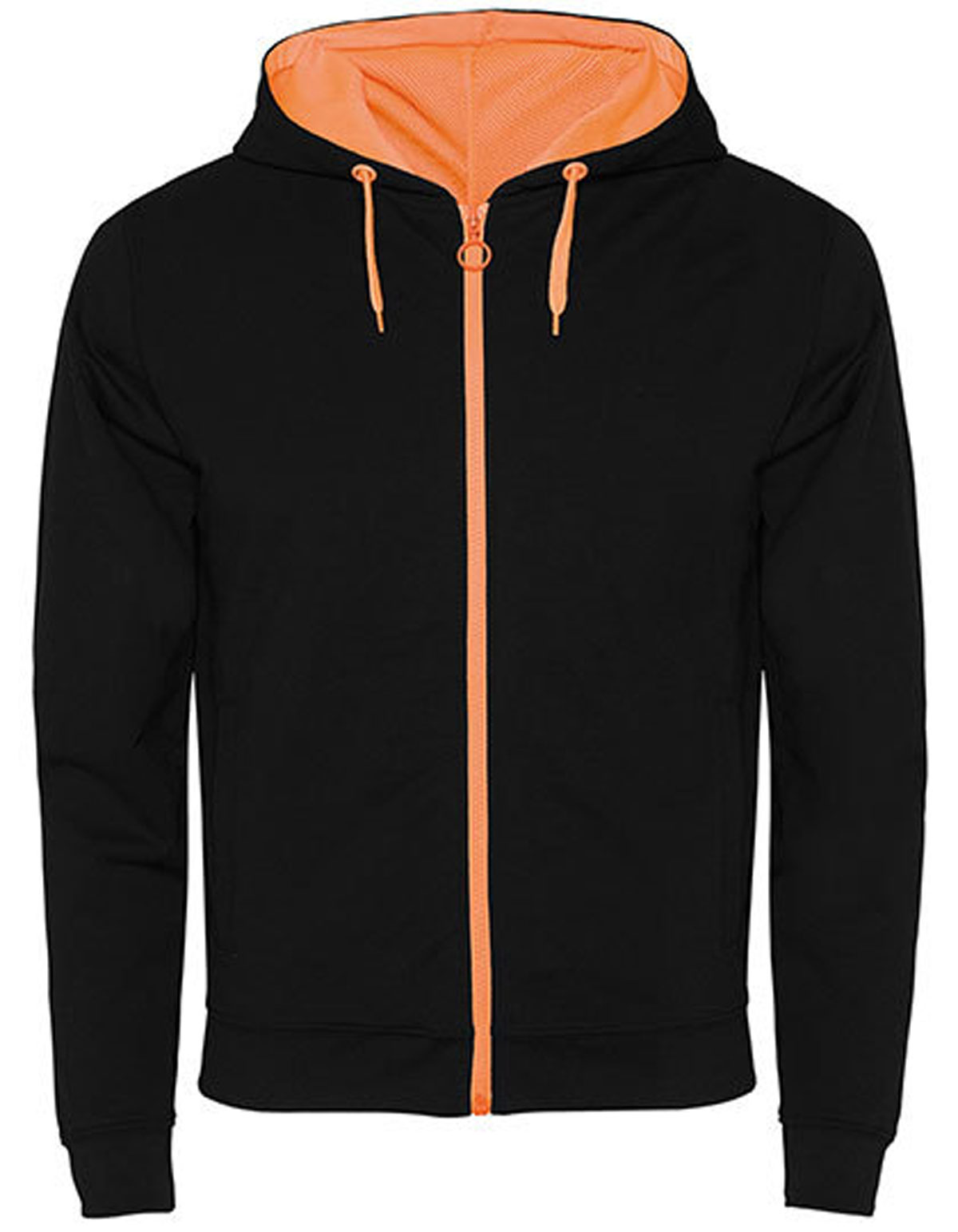 black/ fluor orange