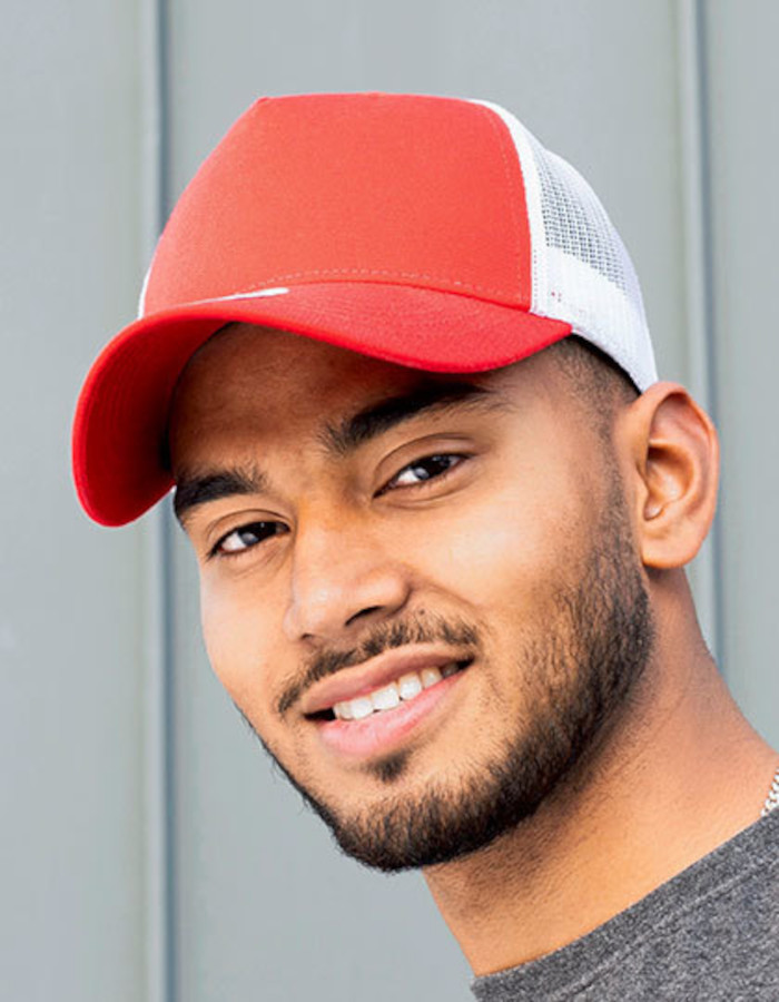 5-Panel Trucker Cap Recycled Brain Waves BW7020255