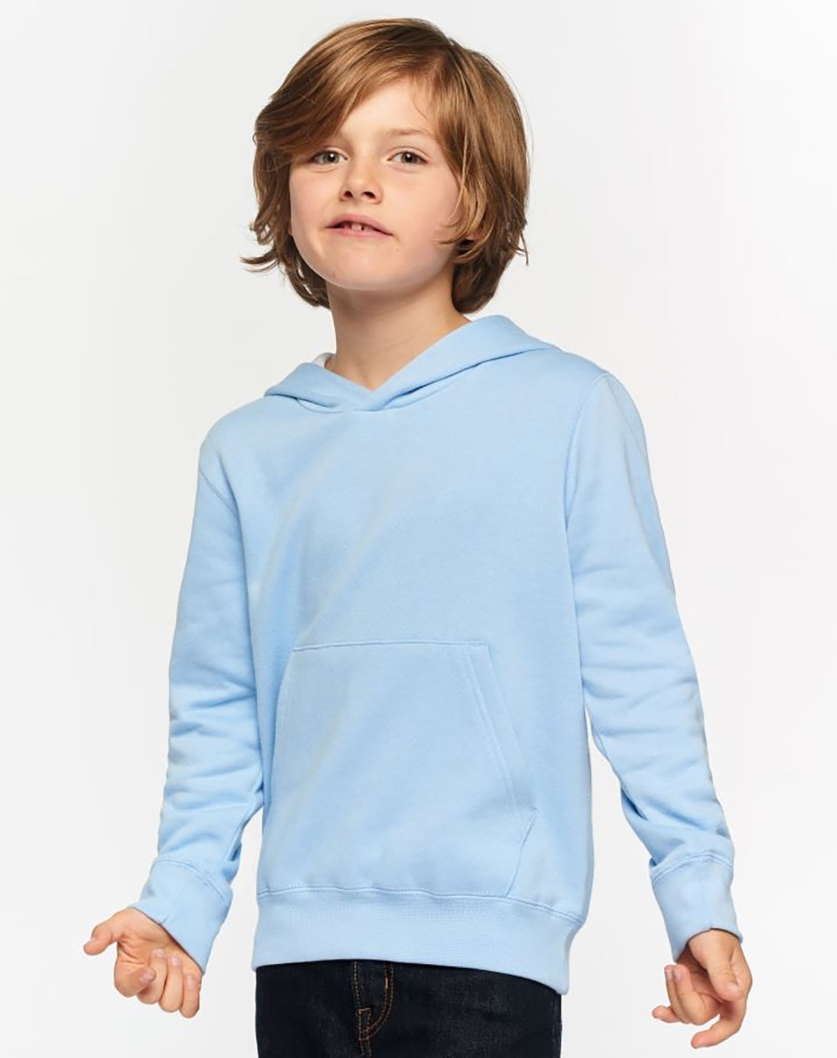 Kinder Bicolor Kapuzen Sweatshirt Kariban K453