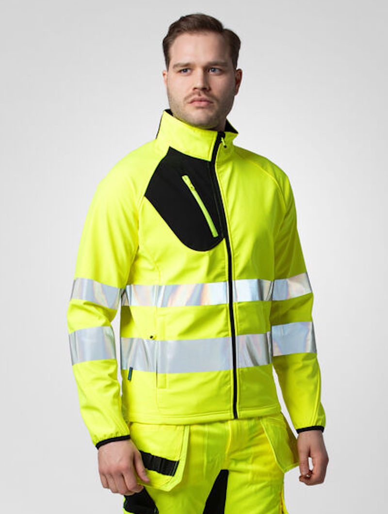 ProJob 6432 Warnschutz Softshell Jacke EN ISO 20471 Kl. 3
