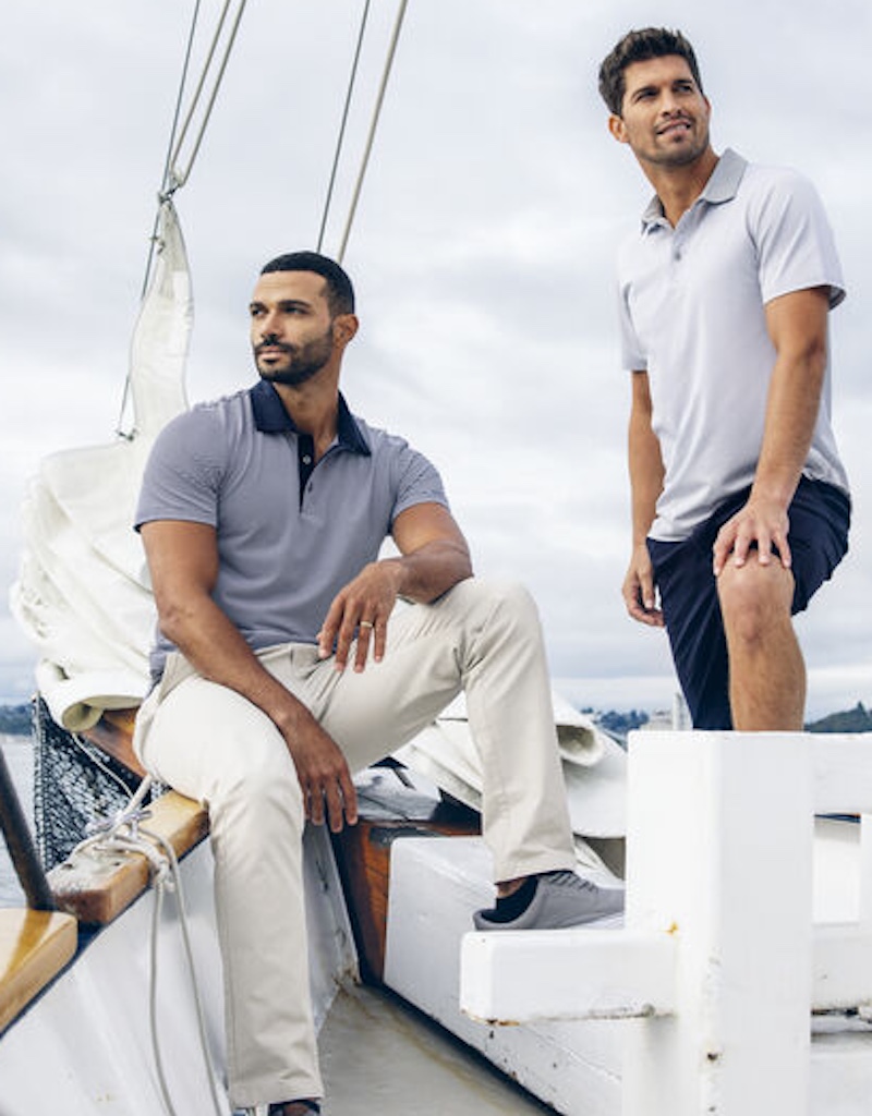 Virtue Polo Stripe Men Cutter&Buck 354436