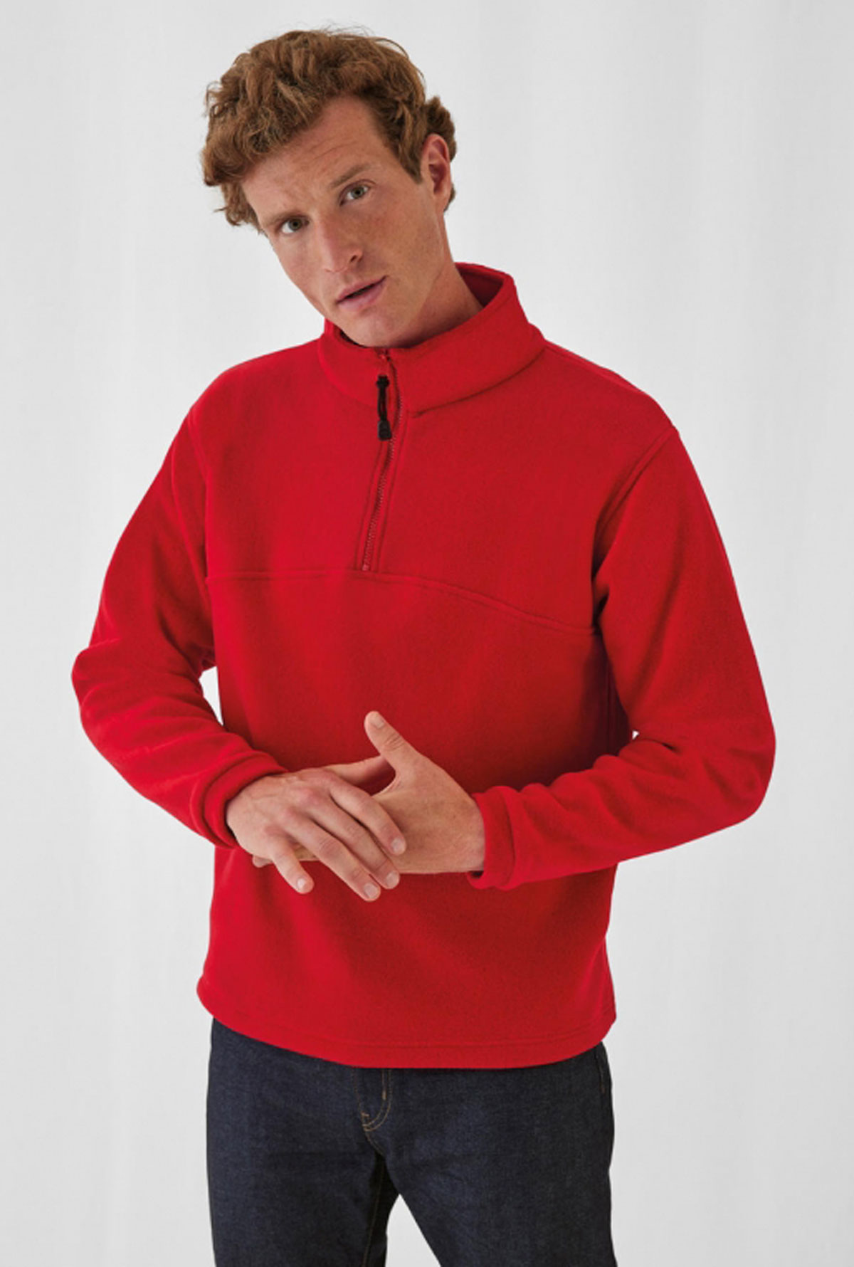 Highlander 1/4 Zip Fleece Pullover Top B&C FU704