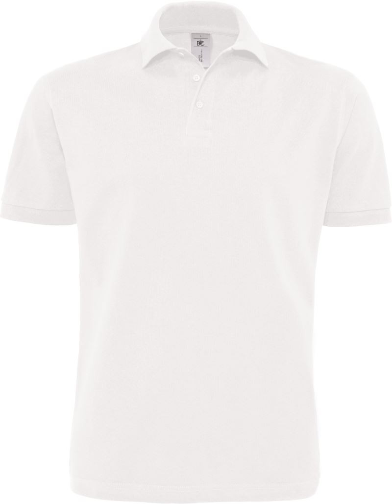 Heavymill Polo Piqué B&C 0422 white S