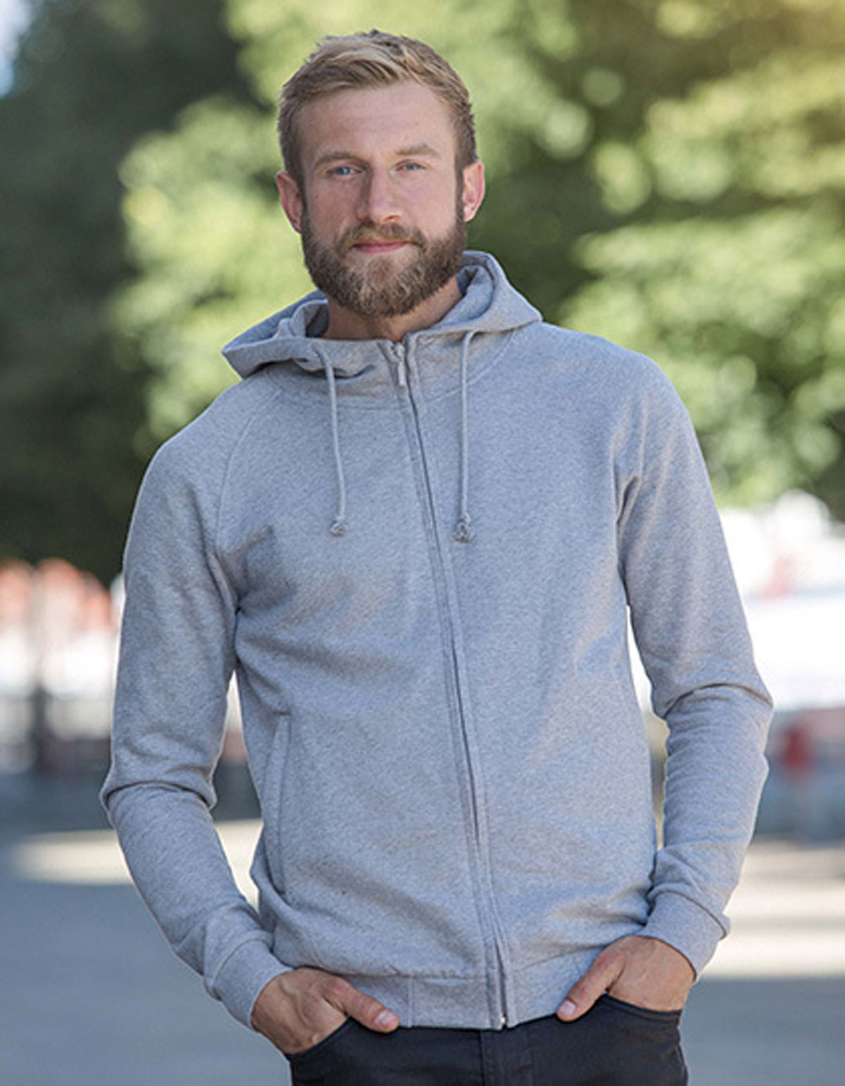 Unisex Hoodie with Hidden Zip Neutral 63401