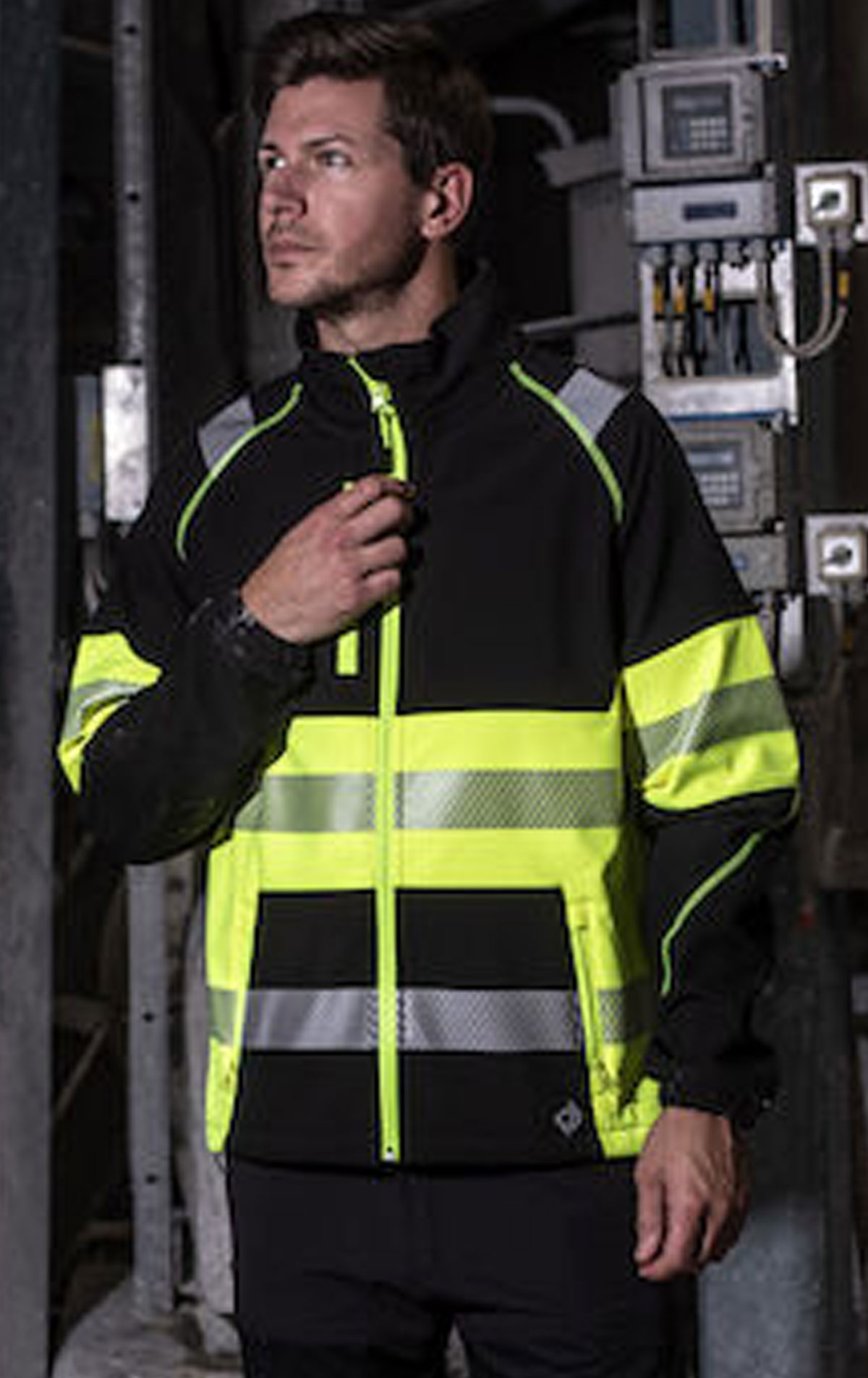 ProJob 6443 Softshell Jacke EN ISO 20471 Klasse 1