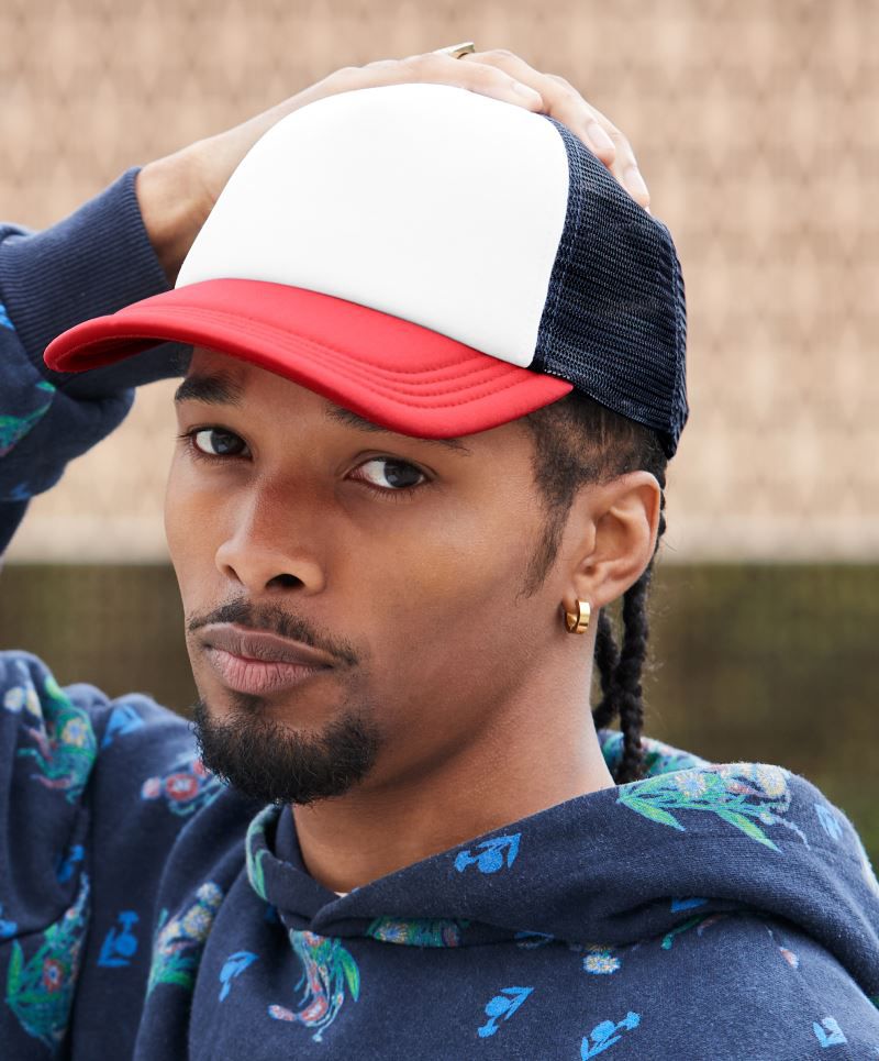 5 Panel Retro Trucker Kappe Beechfield B639