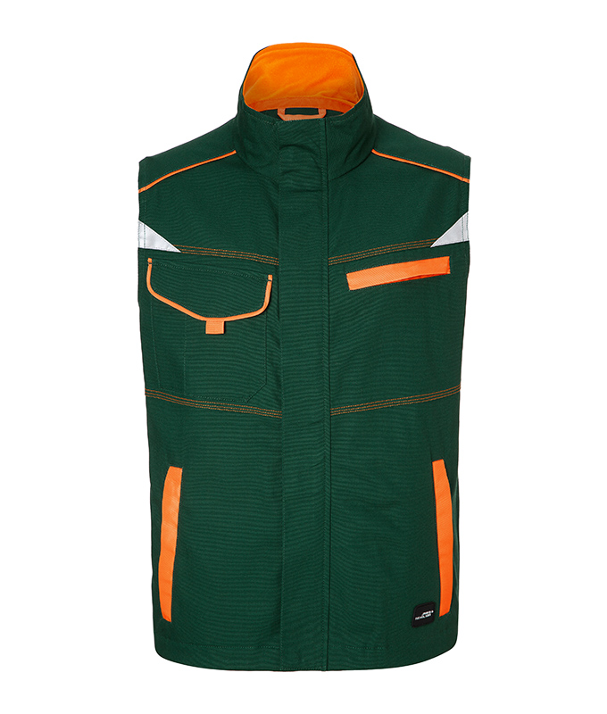 dark green / orange