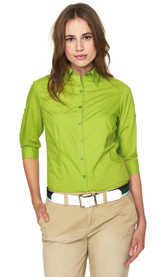 Hakro 3/4 Arm Vario-Bluse Mikralinar 0120 kiwi & royal