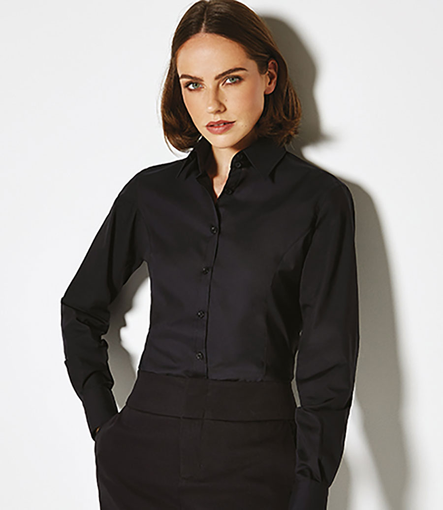 Tailored Fit Business Shirt Long Sleeve Kustom Kit K743F