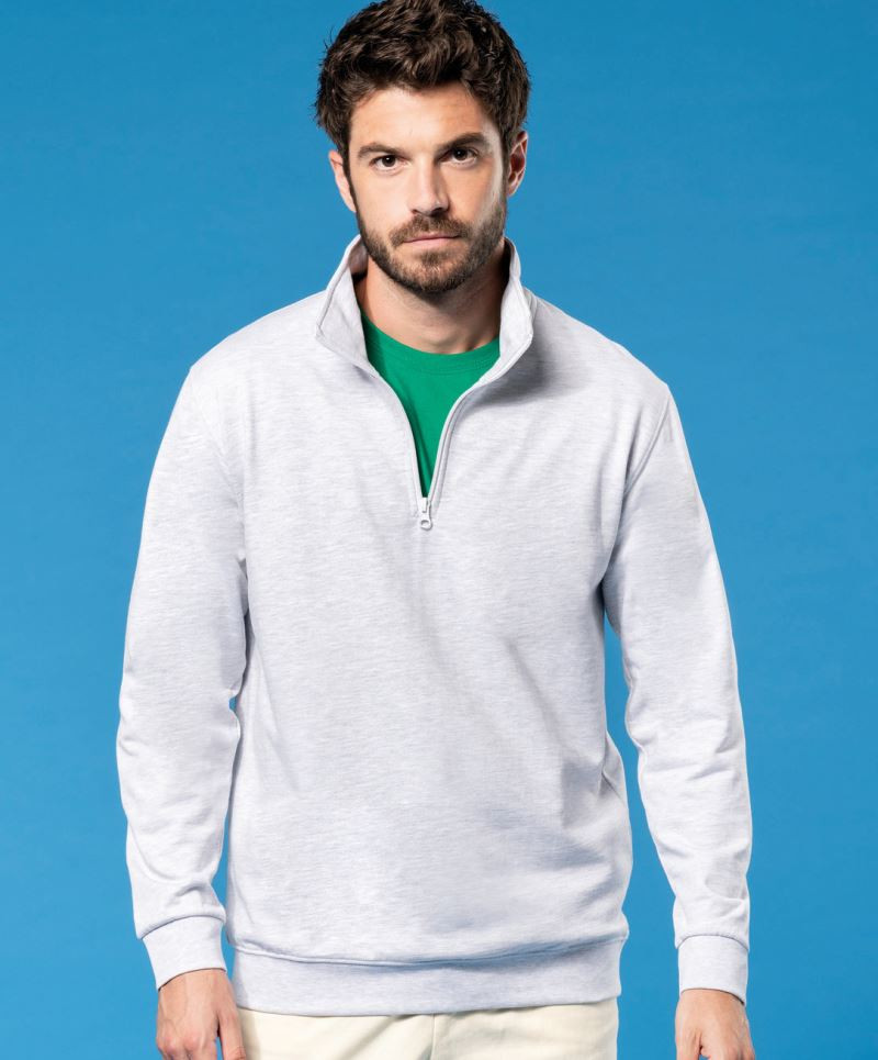 Sweater mit 1/4 Zip Kariban K478