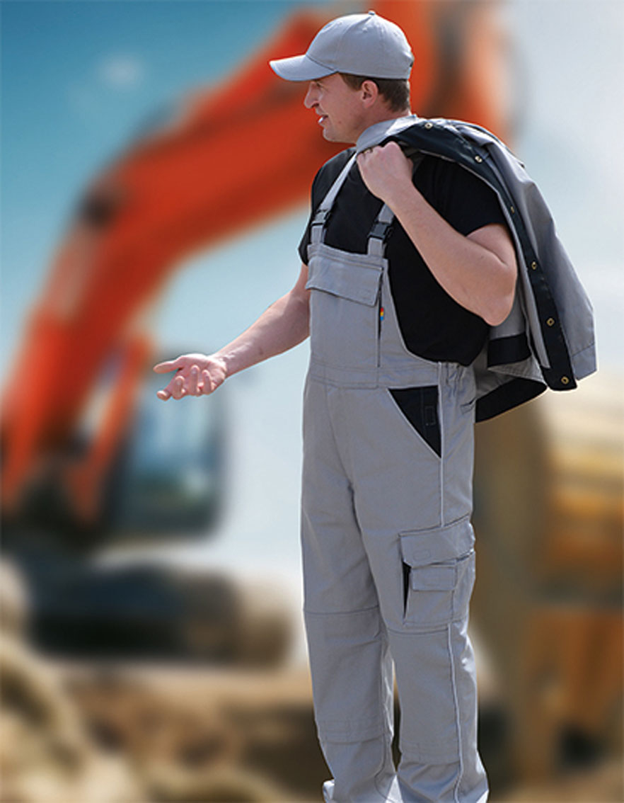 Contrast Bib Pants Carson CR483