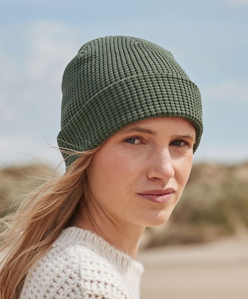 Organic Cotton Waffle Beanie Beechfield CB52N
