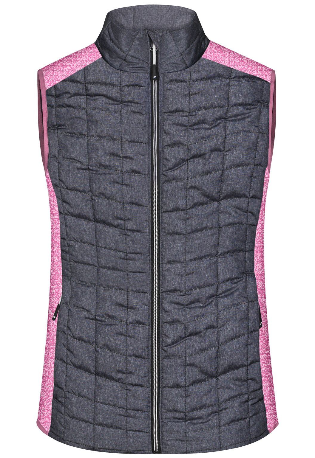 pink melange/ anthracite melange