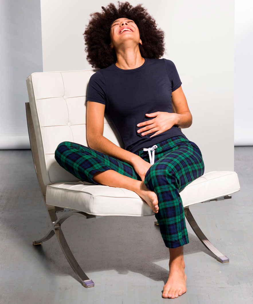 Women´s Tartan Lounge Pants Skinnifit SK083