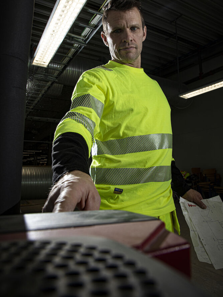 Langarm T-Shirt EN ISO 20471 Klasse 3/2 ProJob 6014